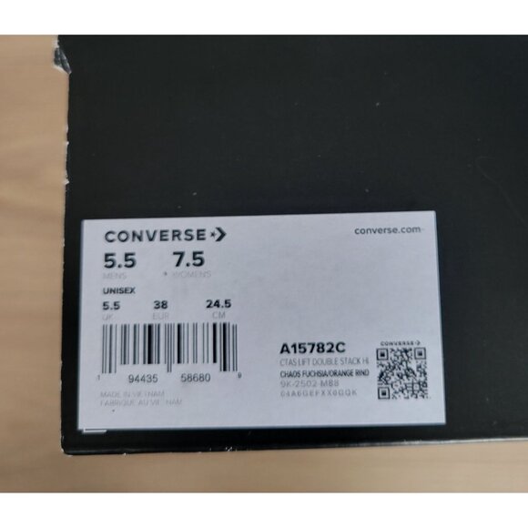 Converse Chuck Taylor All Star Platform Pride Sz 7.5 Women Shoes Leopard A15782C - Picture 9 of 10